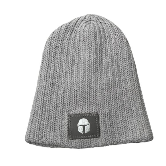 Star Wars X Love Your Melon the Mandalorian Gray Knit Beanie Hat - Picture 1 of 6